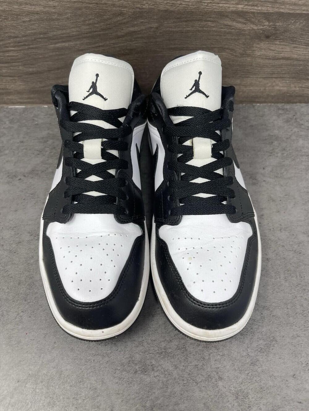 Air Jordan 1 Low Panda Sneakers Womens Size 10 Black White DC0774-101 - Picture 3 of 11